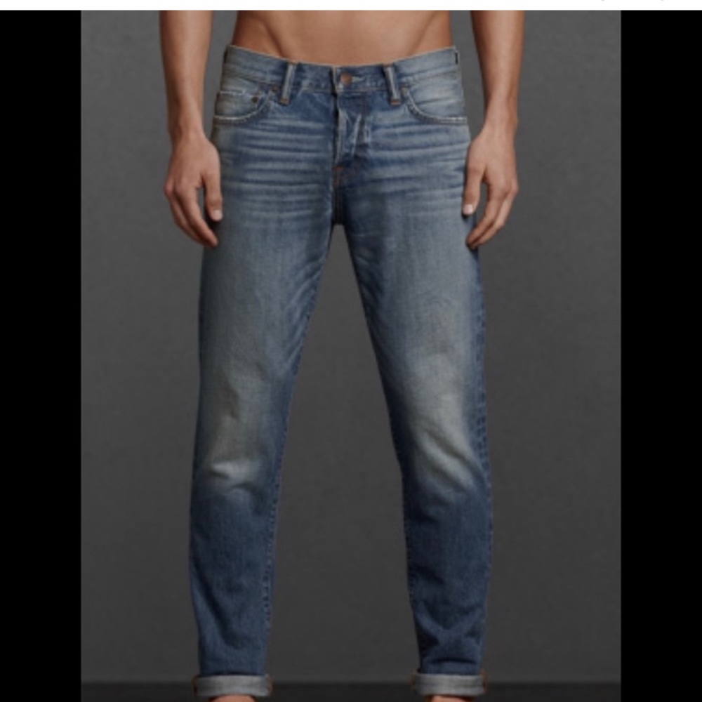 SOLD - Abercrombie & Fitch Classic Taper Jeans Button Fly 28 x 30